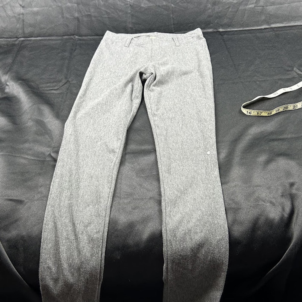 Faded Glory Womens Gray Stretch Pull On Jeggings Size S 4-6 Heathered Slim Pants